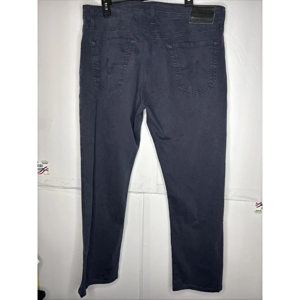 AG Denim Men's The‎ Graduate Tailored Slim Straight Blue Sateen Jeans 36x32